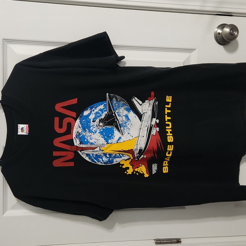 Rare Vintage NASA 1988 AOP Space Shuttle T-shirt Sz. XL
